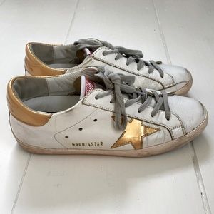 ⭐️ Golden Goose size 7 ⭐️ Gold Stars ⭐️ VGUC